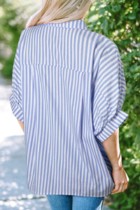 Baylee Stripe Dolman Sleeve Oversize Top