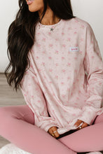 University SideSlit Pullover - Tea Rose