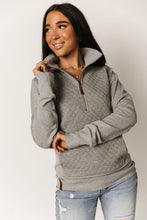 Quilted HalfZip - Charcoal