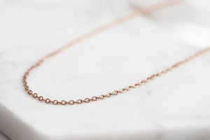 Maker Collection - Rose Gold Loose Trace Necklace Chain