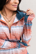 HalfZip Sweatshirt - Serape Rust