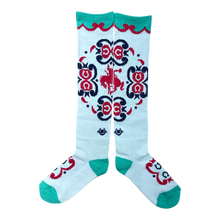 Ranch Glam Teal Performance Boot Socks