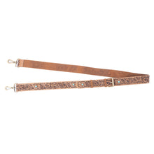 Myra Yellowstone Tawny Ridge Handtooled Hairon Concealed Carry Bag in Ivory Mocha
