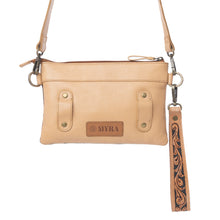 Myra Stone Barrow Hairon Leather Bag in Ochre Frost
