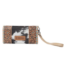 Myra Stoneflower Hairon Leather Women's Wallet in Onyx Pearl
