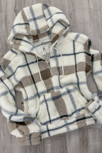 HalfZip Plaid Sherpa