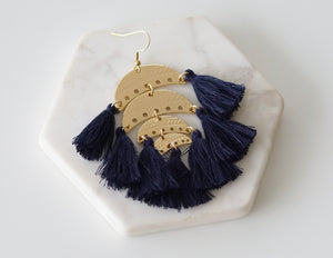 Ximena Collection - Navy Earrings