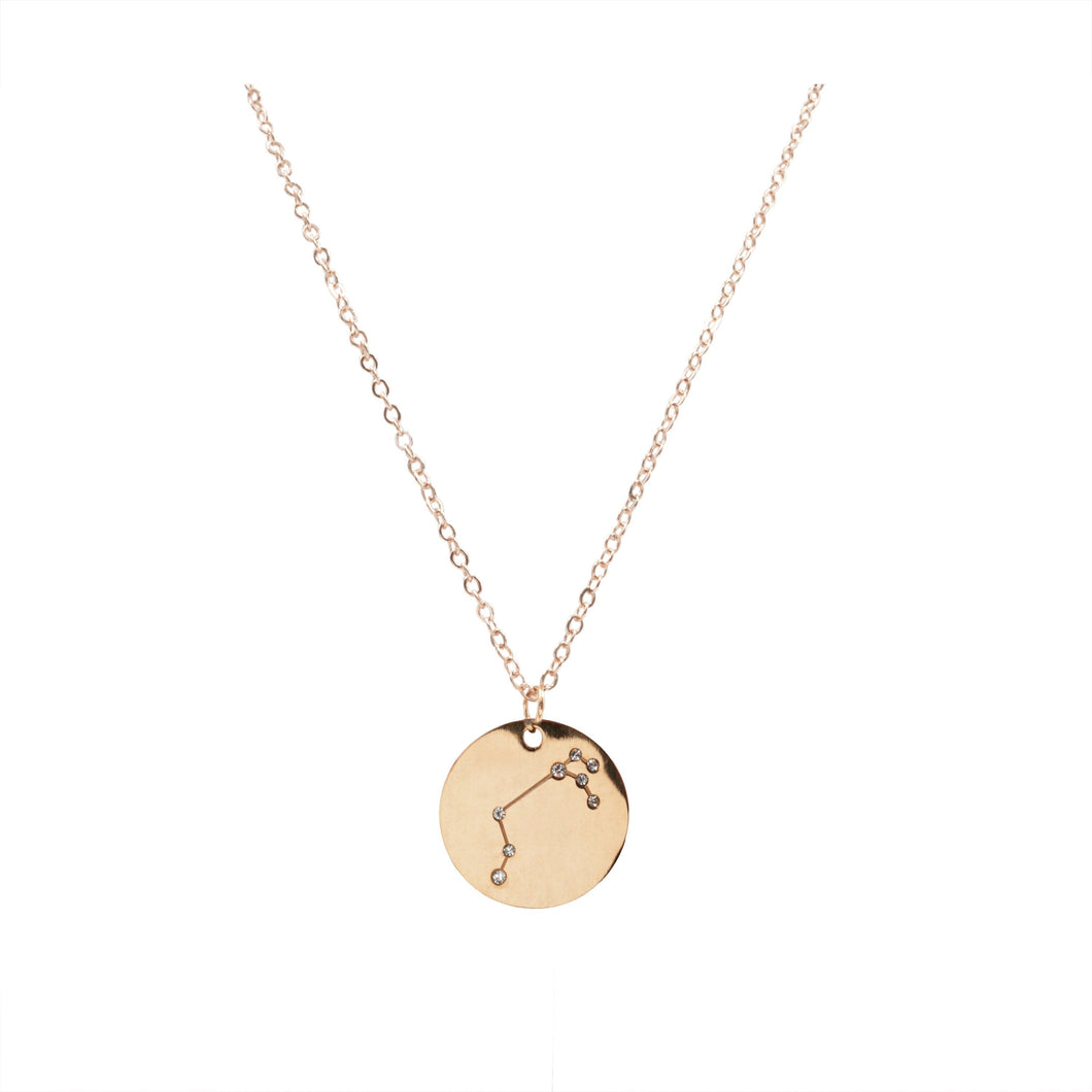 Zodiac Collection - Rose Gold Aries Necklace (Mar 21 - Apr 19)