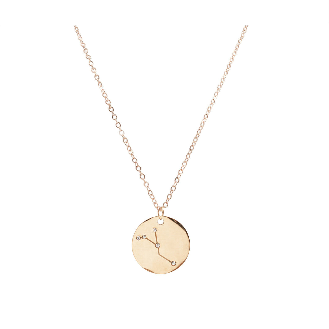 Zodiac Collection - Rose Gold Cancer Necklace (Jun 21 - July 22)