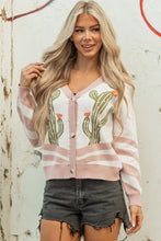 Paulina Desert Cactus Front Sweater