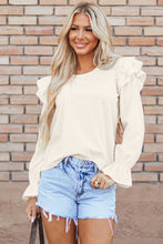 Leanna Ruffled Corduroy Blouse