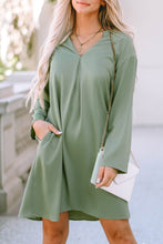 Mallory Roll-tab Sleeve Flowy Casual Dress