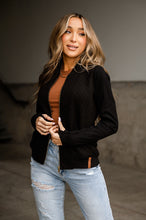 Quilted Bomber - Black