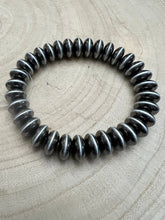 Faux Sterling Saucer Stretch Bracelet - 10 mm faux saucers