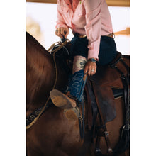 Fringe Bucking Dusty Pink Performance Boot Socks