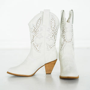 Houston Western Boots in White