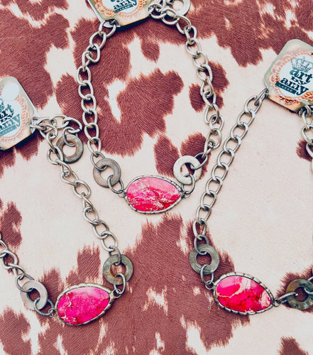 The Brooklyn Necklace {Pink}