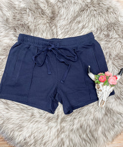 Just Chill Sweat Shorts {Navy}
