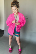 Swank Bank Kimono (Hot Pink)