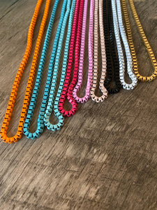 Color chain bike necklace 16 inch