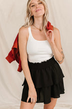 Tiered Ruffle Skirt {Black}