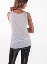 The Danielle Ribbed Tank {White}