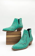 Kickin' Booties in Turquoise Suede