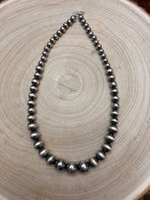 Large Graduated Sterling Silver Pearls Statement necklace - 20.5 inch