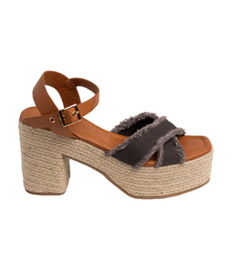 Nana Platform Sandals in Black