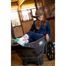 Ranch Glam Teal Performance Boot Socks