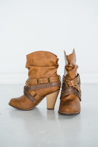 Short Change Booties in Tan