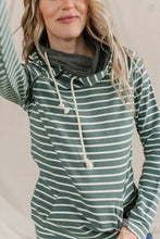 DoubleHood™ Sweatshirt - Line It Up Sea Green