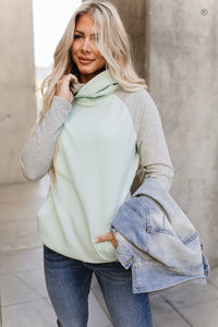 DoubleHood™ Sweatshirt - Encourage-Mint