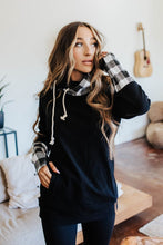 DoubleHood™ Sweatshirt- Checks Out Black