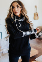 DoubleHood™ Sweatshirt- Checks Out Black