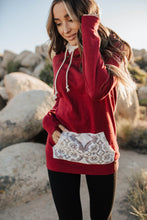 DoubleHood™ Sweatshirt - Lovely Lace Burgundy