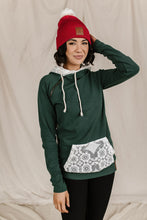 DoubleHood™ Sweatshirt - Lovely Lace Evergreen