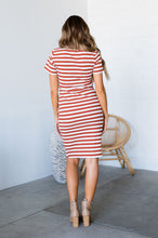 Better Than Basic Dress - Rust Stripe