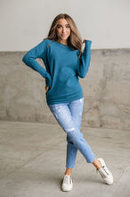 Pullover Sweatshirt - Blue Jay SideZip