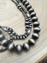 Western Faux Sterling Pearl Necklace Set - 18, 22 and 26 inch set