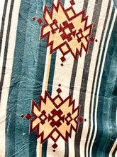 Teal Aztec Plush Blanket
