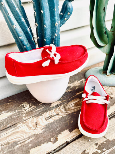 Red Kids Sneaker by Gypsy Jazz