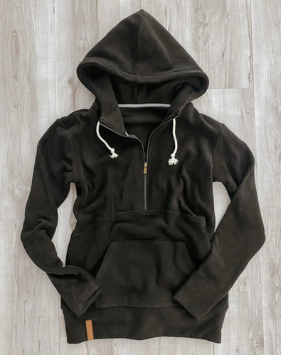 Kids Cozy Cutie Half Zip Hoodie-New Moon {Ampersand}