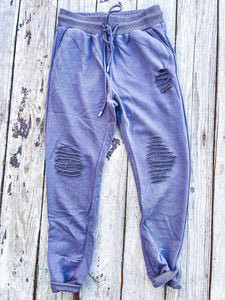 Distressed Joggers {Charcoal}