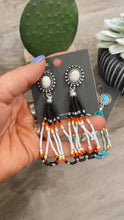 Sunset Drop Seed Bead Earrings