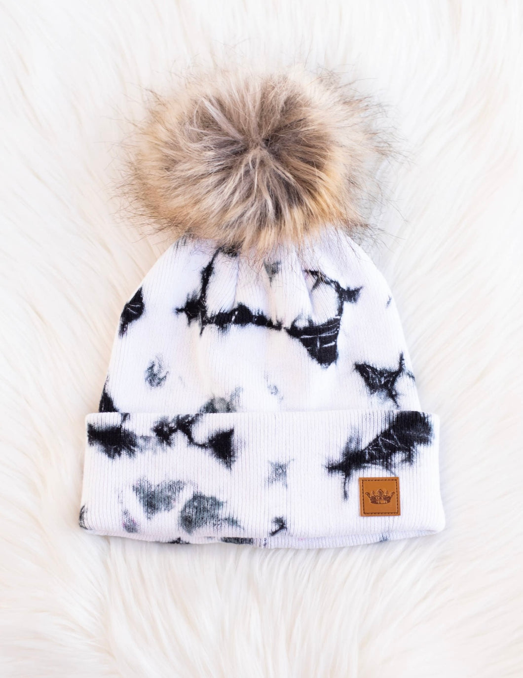 Tie Dye Pom Beanie