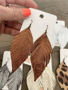 Feathered Fringe Earrings