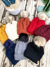 Cableknit Pom Beanie