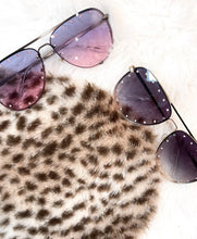 Hollywood Studded Aviator Sunglasses