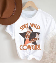 Stay Wild Cowgirl Tee {White}